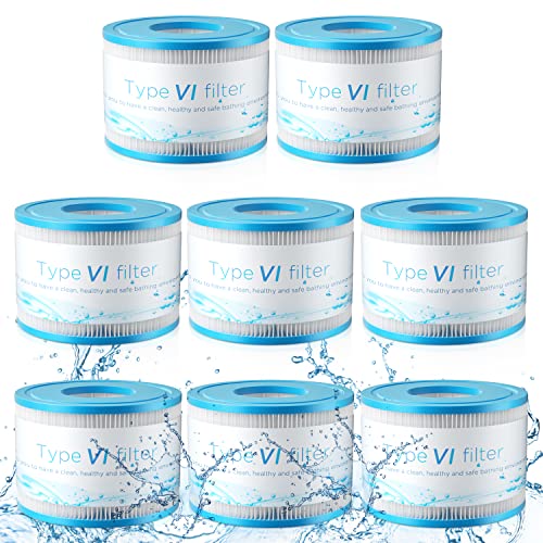 GEJRIO Hot Tub Filters Replacements, 8 Pack Type Vi