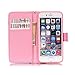 iPhone 6S Plus Case, iPhone 6 Plus Case, Welity Never Stop Dreaming Quotes Saying Seaside [ Wristlet ][ Kickstand ] PU Leather Wallet [Credit Card/Cash Slots] Flip Cover for iPhone 6/6S Plus