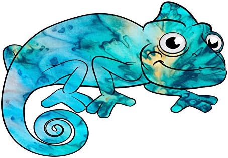 Vinyl Junkie Graphics Lizard Sticker (Cyan Dream)