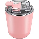 DEQIANG Travel Coffee Cup, Coffee Cup Travel with Lid, Insulated Coffee Mug for Hot & Cold Beverages, Great Gift Choice for Coffee Lovers, Office Workers, Hikers & Commuters (Pink, 8.5 oz)