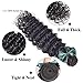Luduna 8a Deep Wave 3 Bundles Unprocessed Brazilian Virgin Human Hair Extensions Mixed Length (10 12 14, Natural Color) ...