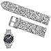 Moonooda 22mm Glitter Sparkling strap Compatible with Samsung Galaxy Watch 46mm S3 Frontier Classic Watch Quick Release Bands Replacement for Samsung Watch Band,Silver