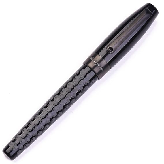 Montegrappa, Füller, Fortuna Skull, schwarz, Ruthenium | Füllfederhalter, Füllhalter, edel, hochwertig, Luxus, Schreibgeräte