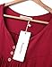Nomorer Women's Summer Short Sleeves Tops V Neck Ruffled Sleeve Loose Fitting Shirts
