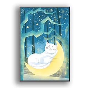 Framed Canvas Wall Art for Living Room, Bedroom Flow in The Dream Canvas Prints for Modern Home Decoration Ready to Hang - 16"x24" inches