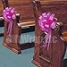 Fuchsia Rose Pink Pull Bows with Tails - 8