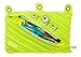 ZIPIT Monster Pencil Pouch for Boys | 3-Ring Binder Pencil Case | Large Capacity Pen Case for School (Green)