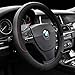 Car Steering Wheel Cover, DC Microfiber Leather Anti-Slip Universal 15