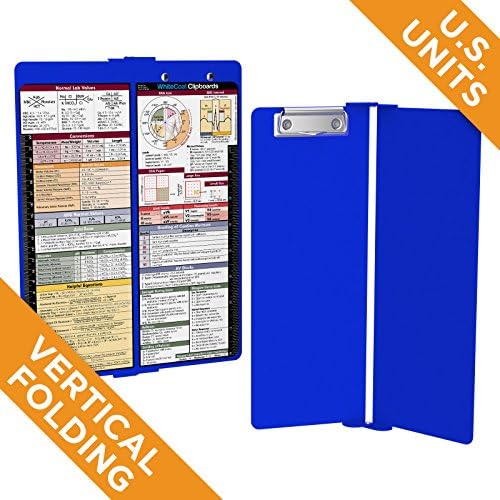 WhiteCoat Clipboard® Vertical - Blue Medical Edition