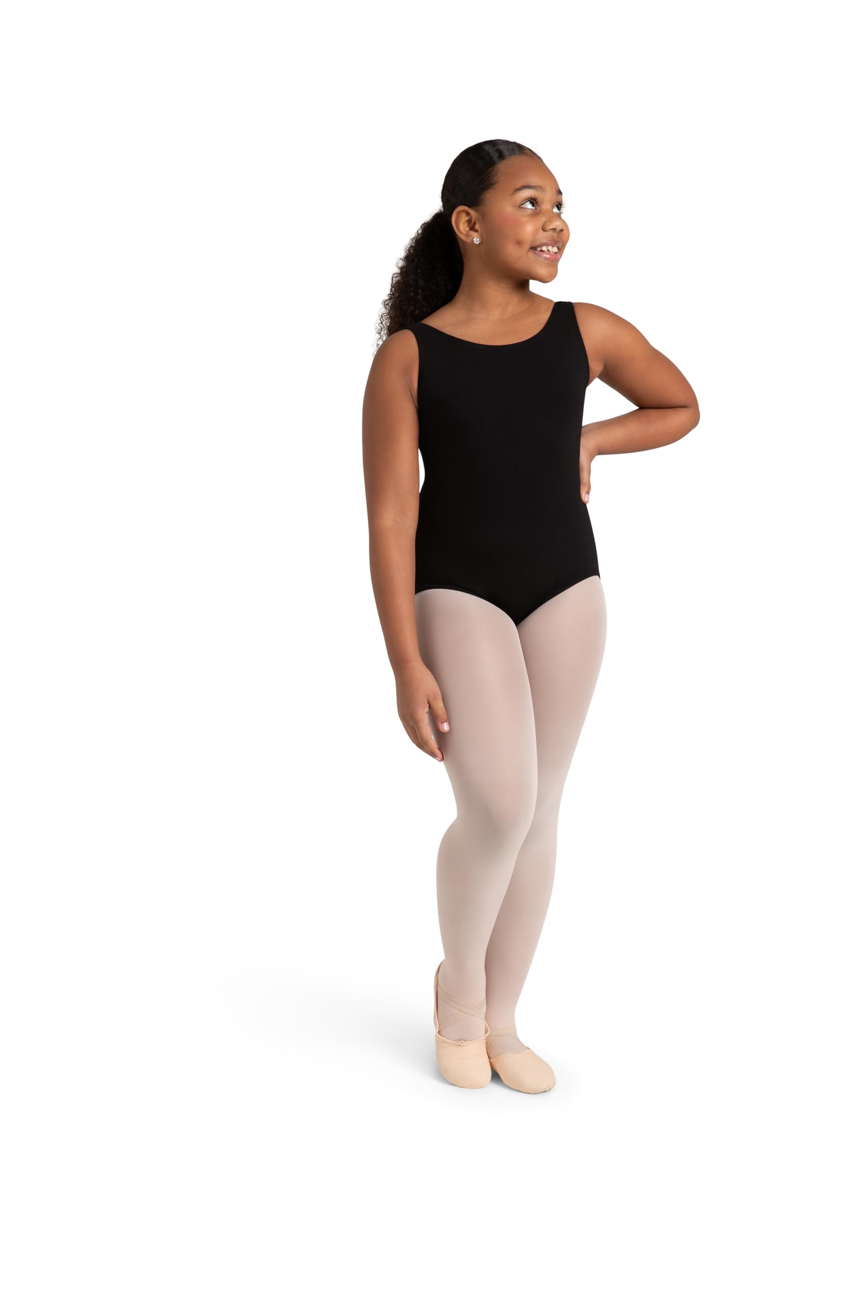Photo 1 of Capezio girls Classic High-neck Tank athletic leotards, Black, L