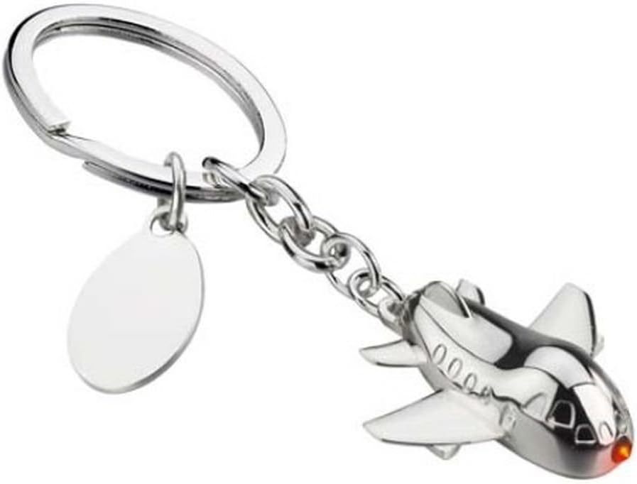 Ten Air keychain with red LED silver plated cod.EL040 cm 7,5x3x3h by Varotto & Co