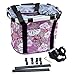 Quick Release Bicycle Bike Basket Fcoson Multi Purpose Picnic Storage Bag Purple Flowerthumb 4
