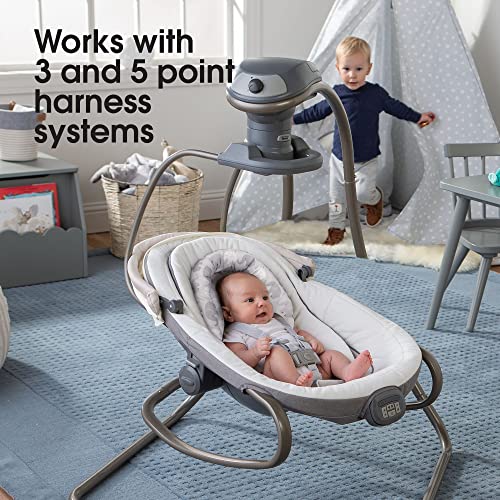 Boppy Head Support Noggin Nest, Gray Elephant Plaid, For 3 or 5point