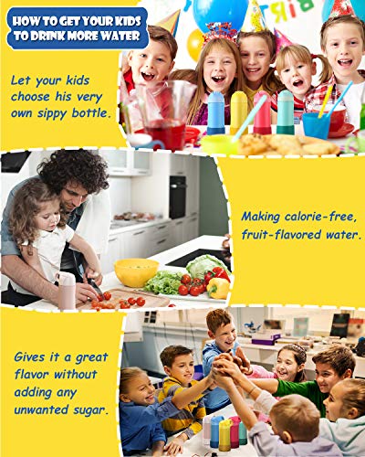 FEIJIAN FJbottle Kids Insulated Stainless Steel Water Bottle with Straw Lid, 14 oz, New Anti-Colic with AirFree Vent Technology Patent Design Care for Kids, BPA Free, Blush Pink