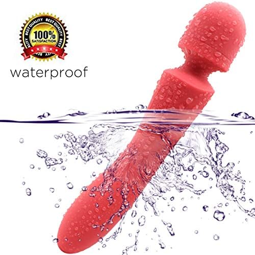 SINMEY Wand Massager Vibrating Wireless Magic Wand Handheld Personal Body Therapeutic Massager with 10 Powerful Speeds and Cordless Electric Massager Waterproof Portable and Rechargeable (Pink 1)