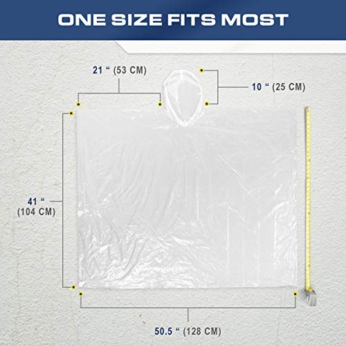 2 Rain+Poncho+Drawstring+Hood+Lightweight