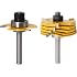 Yakamoz Tongue & Groove Router Bit Set - 1/2" Shank, Cuts Up To 1-1/4" Stock For Woodworking - View #12