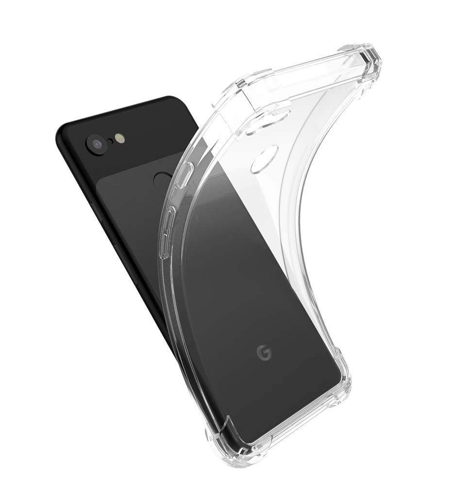 Google Pixel 3 XL Case, Androgate Transparent Slim Soft TPU Cover Bumper Case for Google Pixel XL3, Clear
