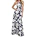 Women Dress,IEason Hot Sale! 2017 Women Summer Boho Long Maxi Evening Party Dress Beach Dresses Sundress (L, Dark blue)