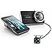 Dual Lens Dash Cam 4'' IPS LECCER 1080P Dash Camera with Rear Camera 170°Wide Angle On Dash Camera Ultra Thin Car Recorder with G-sensor, WDR, Motion detect, Loop Recording, Superior Night Mode