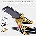 Universal Bike Phone Mount, Aluminum Alloy Bicycle Handlebar Phone Holder with 360° Adjustable, Holds Cellphone from 2.2-3.7″ Wide, Fits iPhone Xs|XS Max, XR, X, 8 | 8+, Galaxy S10, S10+ (Black)thumb 2