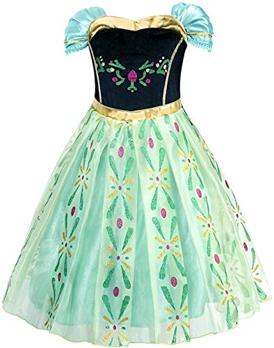 Xinfenglai Green Girls Cosplay Dress Princess
