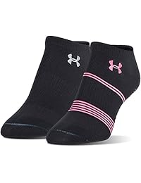 Under Armour Calcetines Grippy III No Show para mujer (2 pares)
