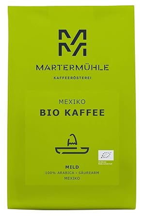 BIO Kaffee Mexiko 500g - Bio Kaffeebohnen Von Der Kaffeerösterei Martermühle: Kaffeebohnen Arabica Aus Mexiko. Ganze Kaffeebo