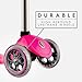 Globber 3 Wheel Fixed Scooter (Pink/Chrome)