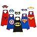 MIJOYEE Superhero Dress Up Costumes 5Pcs for kids ,Capes and Mask Costumes (Boy Costumes)