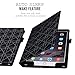 FYY Case for iPad Air 2 - Premium PU Leather Case Smart Auto Wake/Sleep Cover with Hand Strap, Card Slots, Pocket for iPad Air 2 Black Pattern