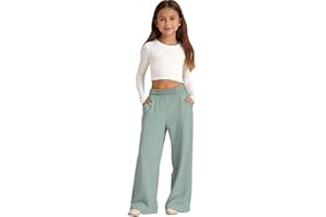 Teen Girl Sweatpants Baggy Oversized Cute Sweatpant Wide Leg Pants Sweat Pants with Pockets Girls Sweatpants