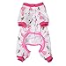 Pet Dog Clothes Pajamas Coat Jumpsuit,3color 4 sizes