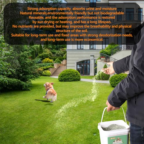 BACKYARD DEODORIZER,10 LBS YARD ODOR ELIMINATOR,ELIMINATES STOOL AND URINE ODOR ON POTTY PATCHES,ARTIFICIAL TURF,GRASS,LAWNS,PATIOS,CONCRETE&PLAYGROUNDS-CAT LITTER BOX ODOR ELIMINATOR & FRESHENER
