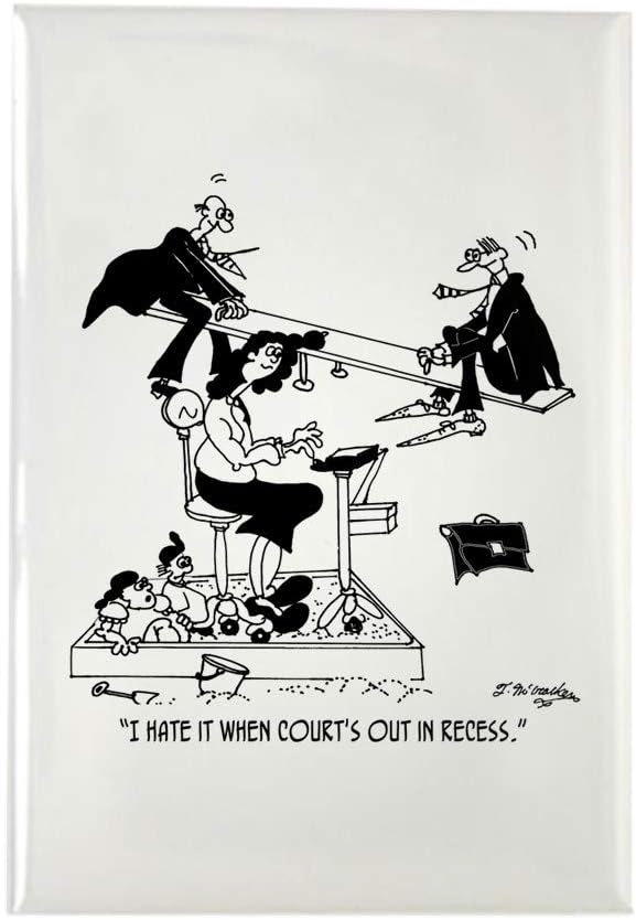 CafePress When Court's In Recess Rectangle Magnet, 2"x3" Refrigerator Magnet