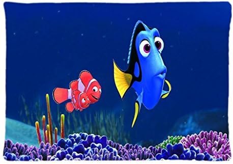 JingWEI Design Custom Rectangle Pillowcase Pillow Case Cover Finding Dory Pattern Design Standard Size 20x30 inch