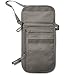 RFID Blocking Neck Stash Passport, Unisex, Grey