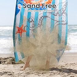 Winthome Beach Towel Thin Quick Fast Dry 35.4" x