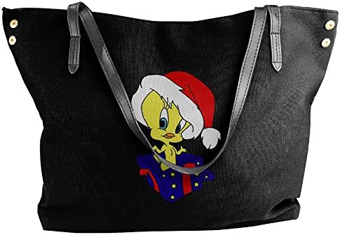 Tweety Bird Christmas Ladies Canvas Handle Single Shoulder Bag/Handbag