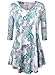 BAISHENGGT Women's Sleeveless Printed Flare Tunic Top X-Large Green Paisley