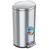 iTouchless SoftStep 8 Gallon Step Trash Can with