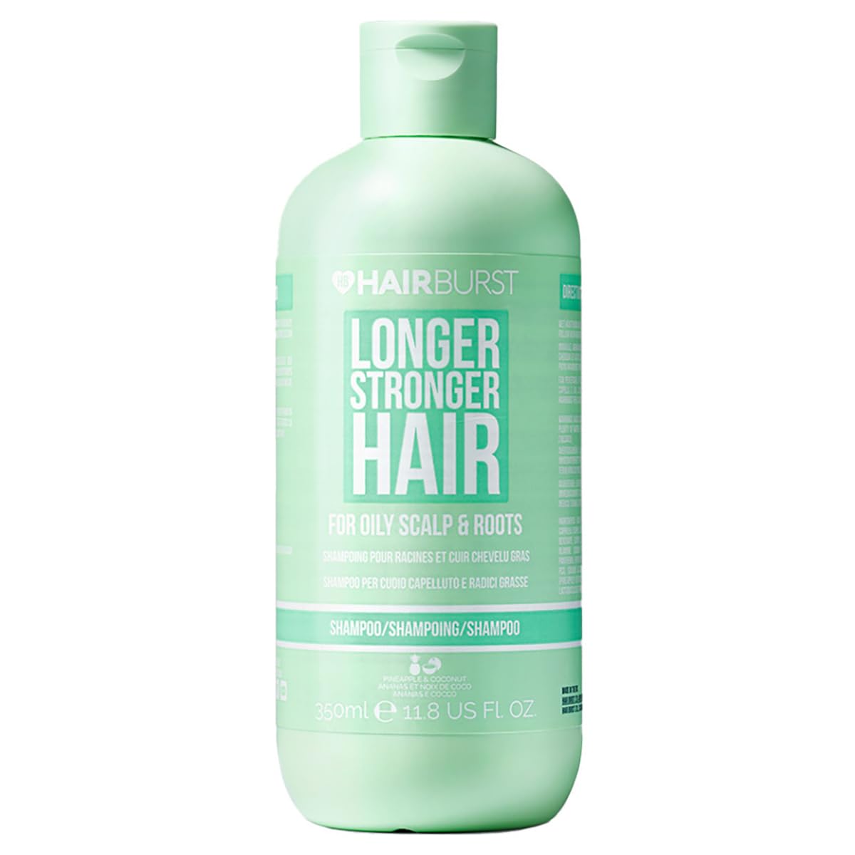 HAIR BURST Shampoo for Oily Hair — Deep Cleansing, Purifying & Hydrating with Tropical Aroma - Promotes Growth, Reduces Hair Loss-Free of SLS, Silicones & Parabens - Made in UK