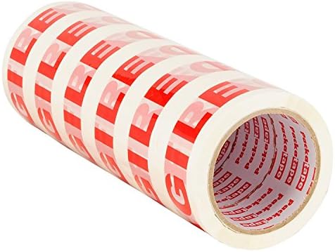 Packatape — 6 Rolls 1.88 Inches x 72.2 Yards Fragile Packaging Tape for Parcels and Boxes. This 6 roll pack of Heavy Duty Fragile Packing Tape Provides a Strong, Secure and Sticky Seal for your Boxes