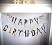 [UPGRADED]Harry Potter Inspired Black Happy Birthday Felt Garland Magic Party Banner Decor-Pre Strung
