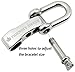 The Friendly Swede Paracord Survival Bracelet with Stainless Steel D Shackle - Adjustable Size Fits 6