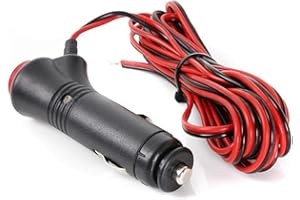 Universal Motorcycle Truck Car Cigarette Lighter Power Plug Cable Adapter Male Lighter with Switch Button Built-in 12V-24V 5A