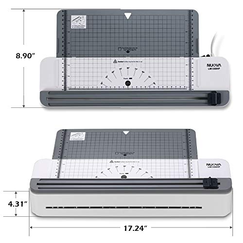 Nuova 2 in one Thermal Laminator/Paper Cutter, 13" Max Width, Quick