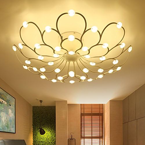 Romantisches Schlafzimmer Lampe Einfach Moderne Atmospharischen Wohnzimmer Beleuchtung Ideen Led Deckenleuchte White Queen 48a Durchmesser 80cm Weisses Licht Amazon De Beleuchtung