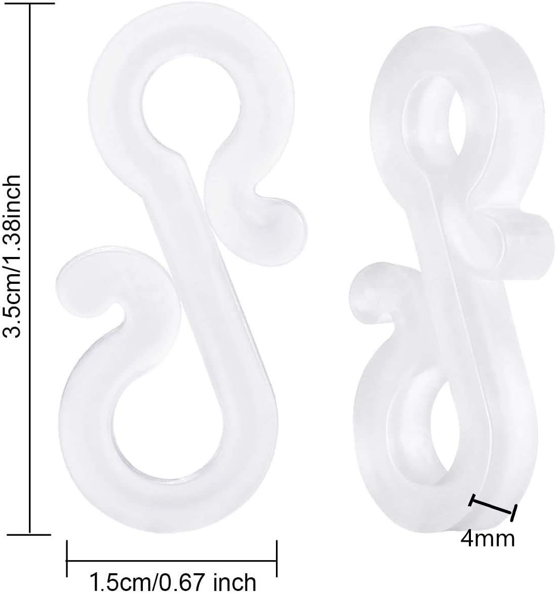 KAHEIGN 216Pcs Gutter Hangers, 3.5cm S Plastic Gutter Clips Weatherproof Gutter Hooks for Hanging Christmas Outdoor Rope Lights - Image 5