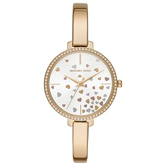 Michael Kors Damen Analog Quarz Uhr mit Edelstahl Armband MK3977